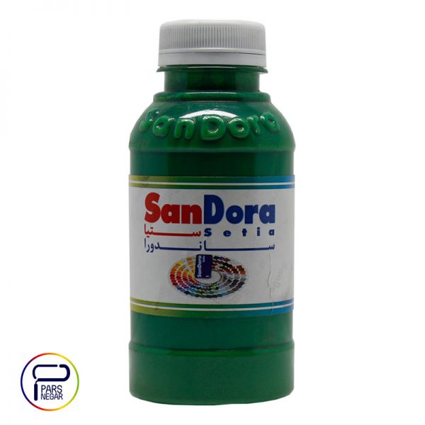 مادر رنگ اکریلیک پایه آب سبز ساندورا ۴۰۰ گرمی